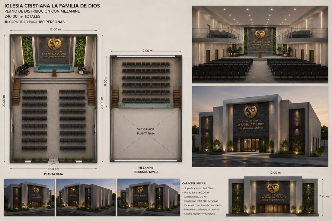 Proyecto del nuevo templo de la iglesia