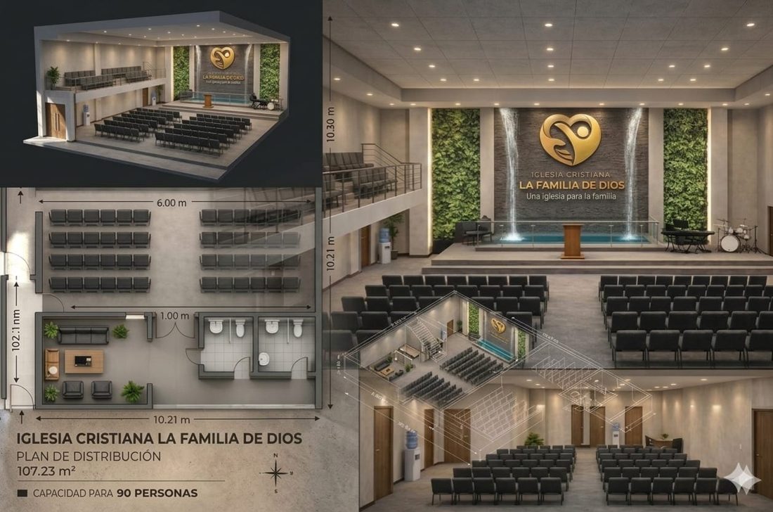 Proyecto del templo — vista 3